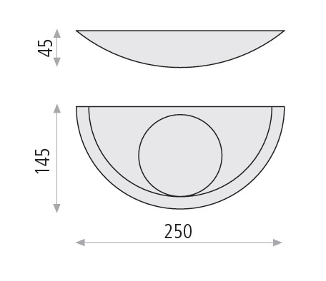 Nástěnné designové led svítidlo - Buton